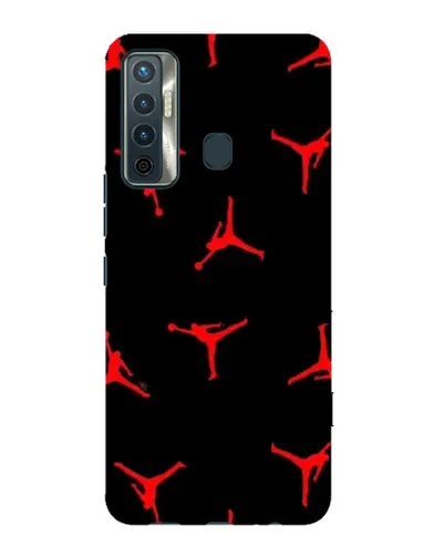 Чохол для TECNO Camon 17 з картинкою «Jordan Red Pattern» Чохол для TECNO Camon 17 з картинкою «Jordan Red Pattern»