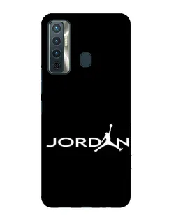 Чохол для TECNO Camon 17 з картинкою «Jordan White Logo»