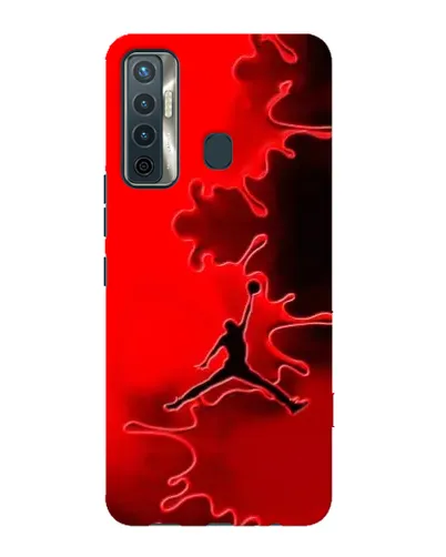 Чохол для TECNO Camon 17 з картинкою «Jordan Red Smoke» Чохол для TECNO Camon 17 з картинкою «Jordan Red Smoke»