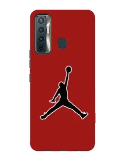 Чохол для TECNO Camon 17 з картинкою «Jordan Red Back»