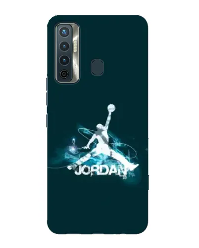 Чохол для TECNO Camon 17 з картинкою «Jordan Blue Fire» Чохол для TECNO Camon 17 з картинкою «Jordan Blue Fire»