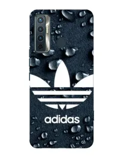 Чохол для TECNO Camon 17 з картинкою «Adidas Trefoil Blue»
