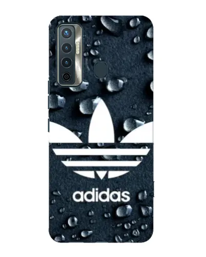 Чохол для TECNO Camon 17 з картинкою «Adidas Trefoil Blue»
