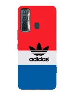 Чохол для TECNO Camon 17 з картинкою «Ретро блоки Adidas»