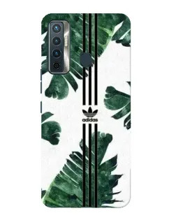 Чохол для TECNO Camon 17 з картинкою «Пальмове листя адідас»