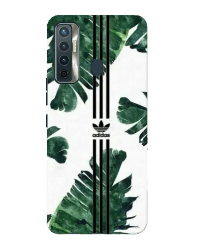 Чохол для TECNO Camon 17 з картинкою «Пальмове листя адідас»