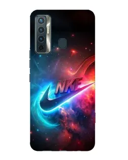 Чохол для TECNO Camon 17 з картинкою «Вогняний логотип Nike»