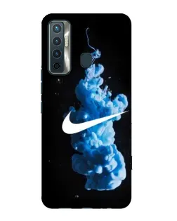 Чохол для TECNO Camon 17 з картинкою «Nike та синій дим»