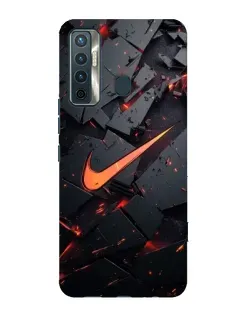 Чохол для TECNO Camon 17 з картинкою «Nike — ефект розломів»