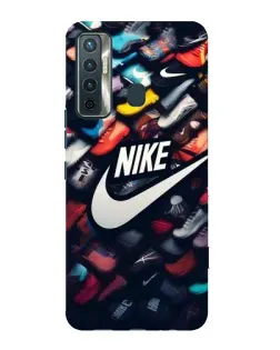 Чохол для TECNO Camon 17 з картинкою «Колекція кросівок Nike»