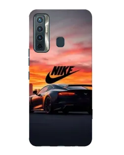 Чохол для TECNO Camon 17 з картинкою «Nike та суперкар»