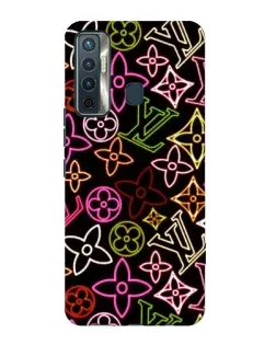 Чохол для TECNO Camon 17 з картинкою «Неоновий мікс Nike»