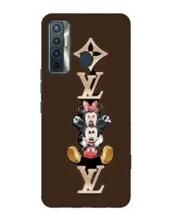 Чохол для TECNO Camon 17 з картинкою «LV та Міккі Маус»
