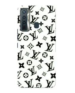 Чохол для TECNO Camon 17 з картинкою «Монохромний хаос LV»