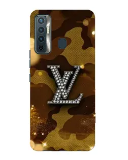 Чохол для TECNO Camon 17 з картинкою «Камуфляжний Louis Vuitton»