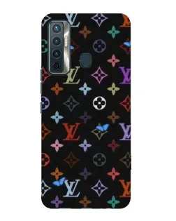 Чохол для TECNO Camon 17 з картинкою «Кольорова монограма LV»
