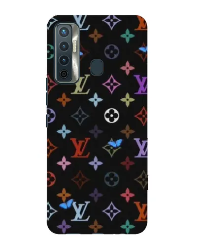 Чохол для TECNO Camon 17 з картинкою «Кольорова монограма LV» Чохол для TECNO Camon 17 з картинкою «Кольорова монограма LV»