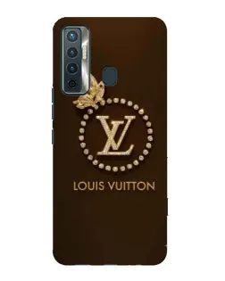 Чохол для TECNO Camon 17 з картинкою «LV — золота печатка»