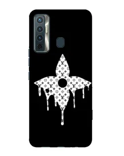 Чохол для TECNO Camon 17 з картинкою «Квіткова монограма»