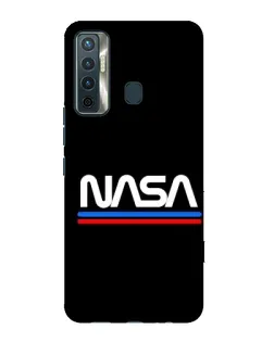 Чохол для TECNO Camon 17 з картинкою «NASA — класика Red Blue»