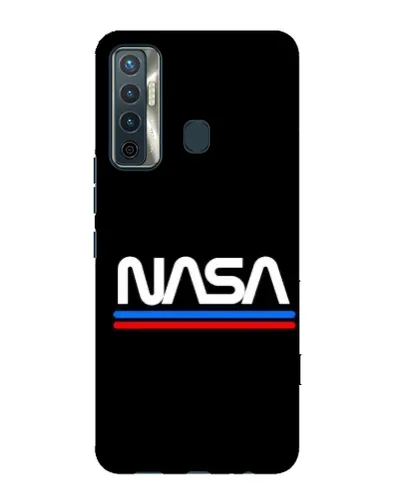 Чохол для TECNO Camon 17 з картинкою «NASA — класика Red Blue» Чохол для TECNO Camon 17 з картинкою «NASA — класика Red Blue»