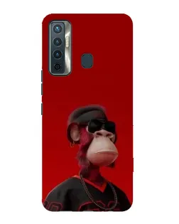 Чохол для TECNO Camon 17 з картинкою «Bored Ape в червоному»