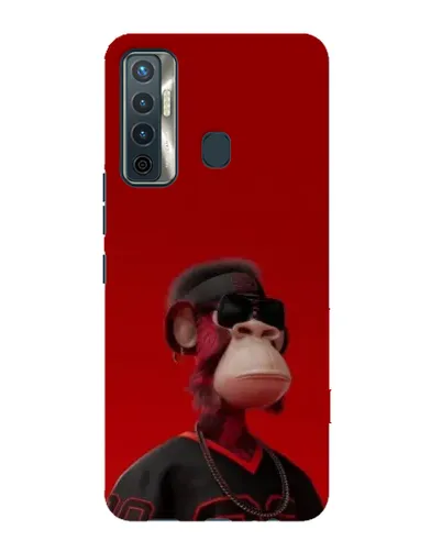 Чохол для TECNO Camon 17 з картинкою «Bored Ape в червоному»