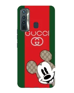 Чохол для TECNO Camon 17 з картинкою «Gucci — смуги та Міккі»