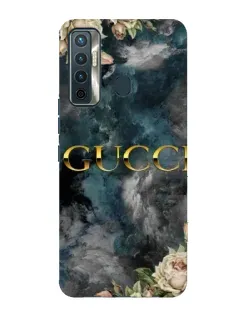 Чохол для TECNO Camon 17 з картинкою «Абстрактні квіти Gucci»