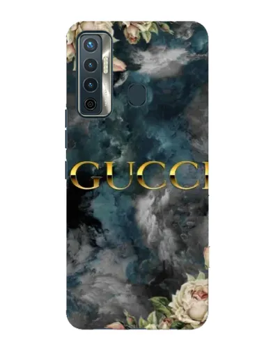 Чохол для TECNO Camon 17 з картинкою «Абстрактні квіти Gucci» Чохол для TECNO Camon 17 з картинкою «Абстрактні квіти Gucci»