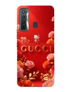 Чохол для TECNO Camon 17 з картинкою «Gucci — золотий сад»