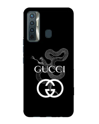 Чохол для TECNO Camon 17 з картинкою «Gucci — срібна змія» Чохол для TECNO Camon 17 з картинкою «Gucci — срібна змія»