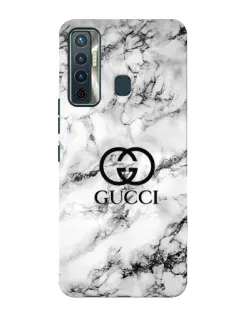 Чохол для TECNO Camon 17 з картинкою «Gucci — мармуровий шик»