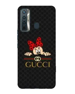 Чохол для TECNO Camon 17 з картинкою «Мінні Маус Gucci — чорний»