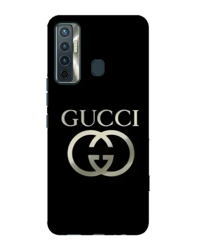 Чохол для TECNO Camon 17 з картинкою «Gucci — золото на чорному» Чохол для TECNO Camon 17 з картинкою «Gucci — золото на чорному»