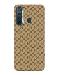 Чохол для TECNO Camon 17 з картинкою «Gucci — класичний беж»