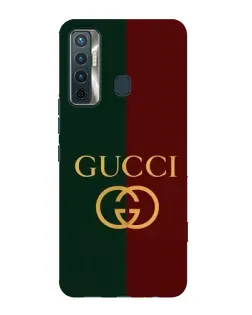 Чохол для TECNO Camon 17 з картинкою «Gucci — темно-зелений градієнт»