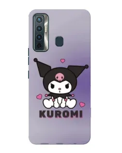 Чохол для TECNO Camon 17 з картинкою «Kuromi — фіолетовий арт»