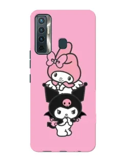 Чохол для TECNO Camon 17 з картинкою «My Melody та Kuromi»