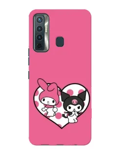 Чохол для TECNO Camon 17 з картинкою «Kuromi та My Melody»