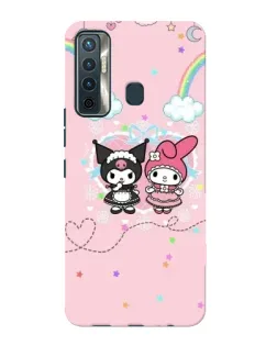 Чохол для TECNO Camon 17 з картинкою «My Melody та Kuromi»