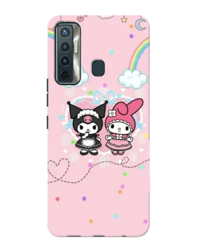 Чохол для TECNO Camon 17 з картинкою «My Melody та Kuromi»