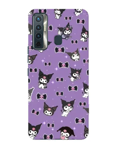Чохол для TECNO Camon 17 з картинкою «Kuromi — патерн»