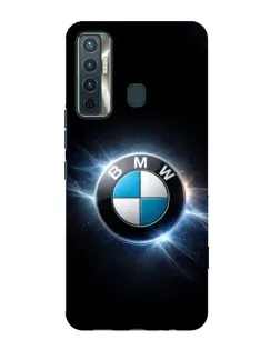 Чохол для TECNO Camon 17 з картинкою «BMW — неонове сяйво»