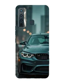 Чохол для TECNO Camon 17 з картинкою «BMW у вогнях міста»
