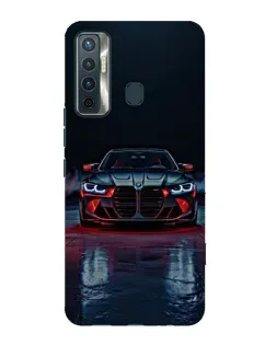 Чохол для TECNO Camon 17 з картинкою «BMW на мокрій дорозі»