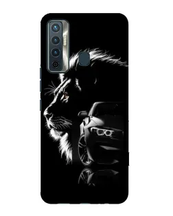 Чохол для TECNO Camon 17 з картинкою «BMW та лев»
