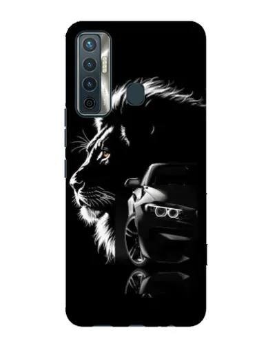 Чохол для TECNO Camon 17 з картинкою «BMW та лев» Чохол для TECNO Camon 17 з картинкою «BMW та лев»