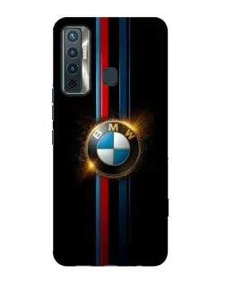 Чохол для TECNO Camon 17 з картинкою «BMW M-Power неон»