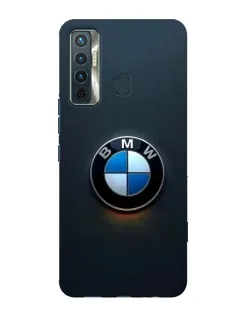 Чохол для TECNO Camon 17 з картинкою «Логотип BMW — мінімалізм»